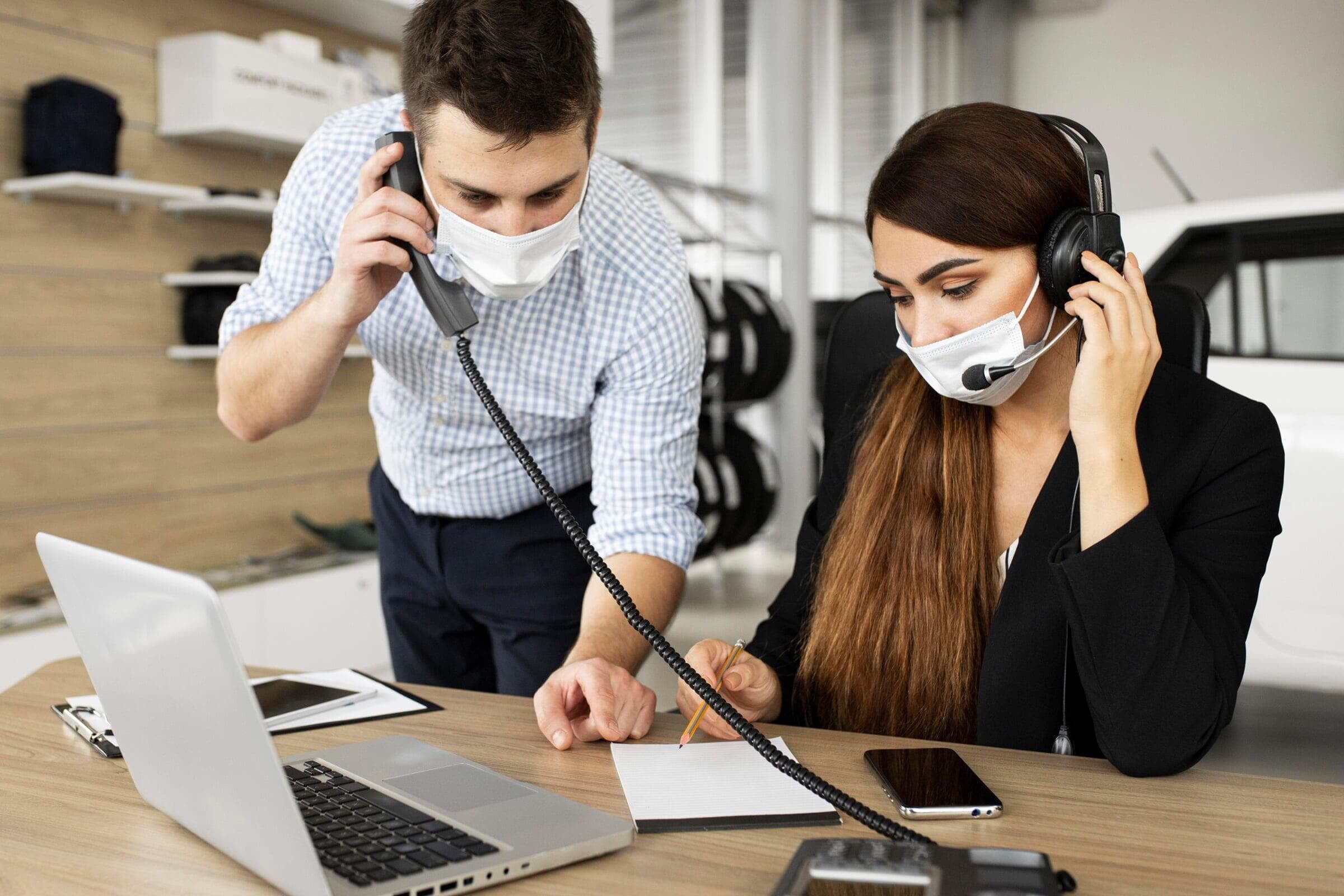 Modern office workspace representing enterprise support